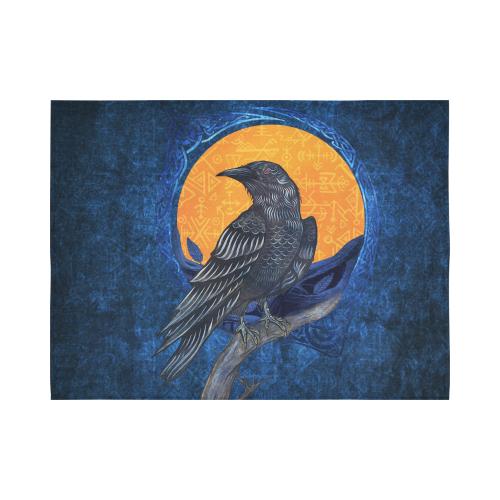 Viking Style Tapestry Ravens In Love Celtic Ornament Colorful Tapestry for Wall Décor
