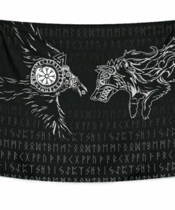 Viking Style Tapestry Scandinavian God Odin New Tapestry for Wall Décor