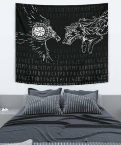 Viking Style Tapestry Scandinavian God Odin New Tapestry for Wall Décor