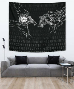 Viking Style Tapestry Scandinavian God Odin New Tapestry for Wall Décor