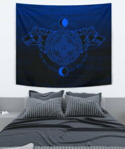 Viking Style Tapestry Skoll And Hati for Wall Décor