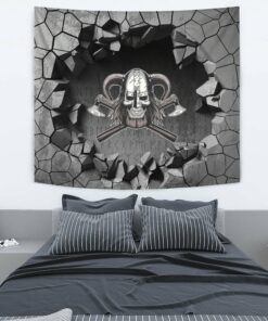 Viking Style Tapestry Skull Character Tapestry for Wall Décor