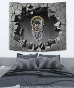 Viking Style Tapestry Skull With Sword Tapestry for Wall Décor