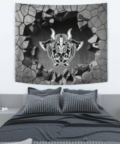 Viking Style Tapestry Skull and Sword Tapestry for Wall Décor