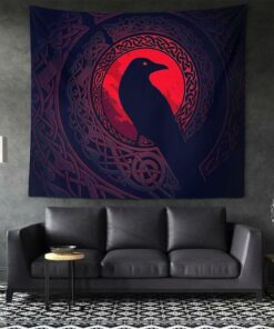 Viking Style Tapestry Spiritual Symbol Of Legendary Wolf From Ancient Mythology Tapestry for Wall Décor