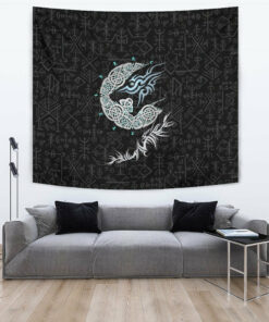 Viking Style Tapestry Sword Helmet And Shield Tapestry for Wall Décor