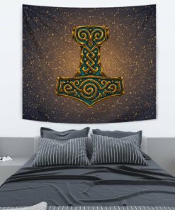 Viking Style Tapestry Symbols Of The Gods And Decorative Ornaments Tapestry for Wall Décor