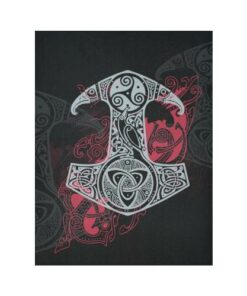Viking Style Tapestry Thor's Mjolnir for Wall Décor