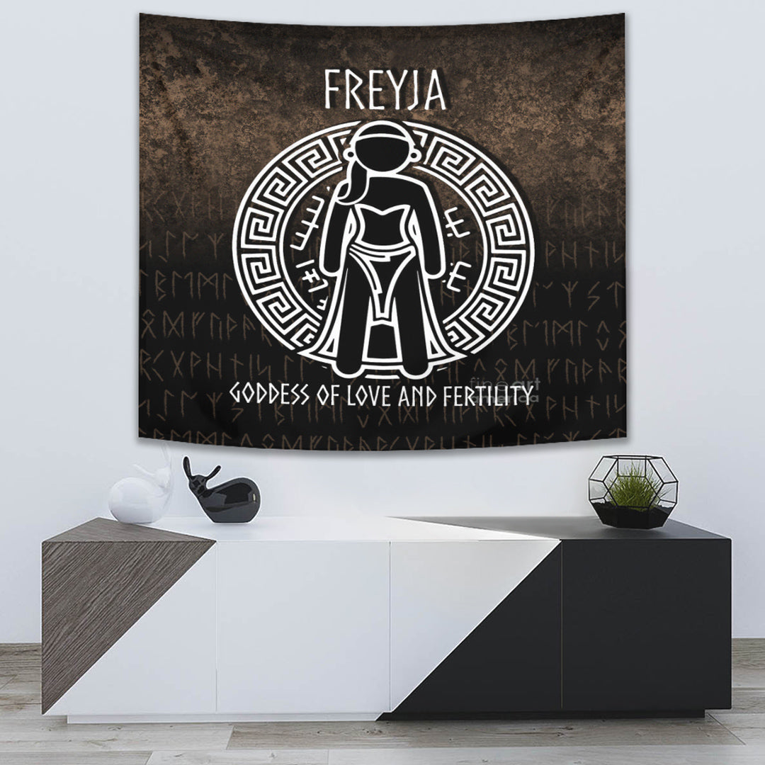 Viking Style Tapestry Two Ravens Of The God Odin In Scandinavian Style Tapestry for Wall Décor