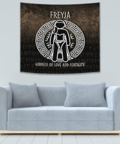 Viking Style Tapestry Two Ravens Of The God Odin In Scandinavian Style Tapestry for Wall Décor