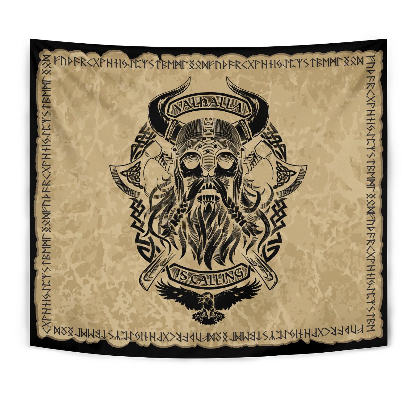 Viking Style Tapestry Valhalla Is Calling for Wall Décor