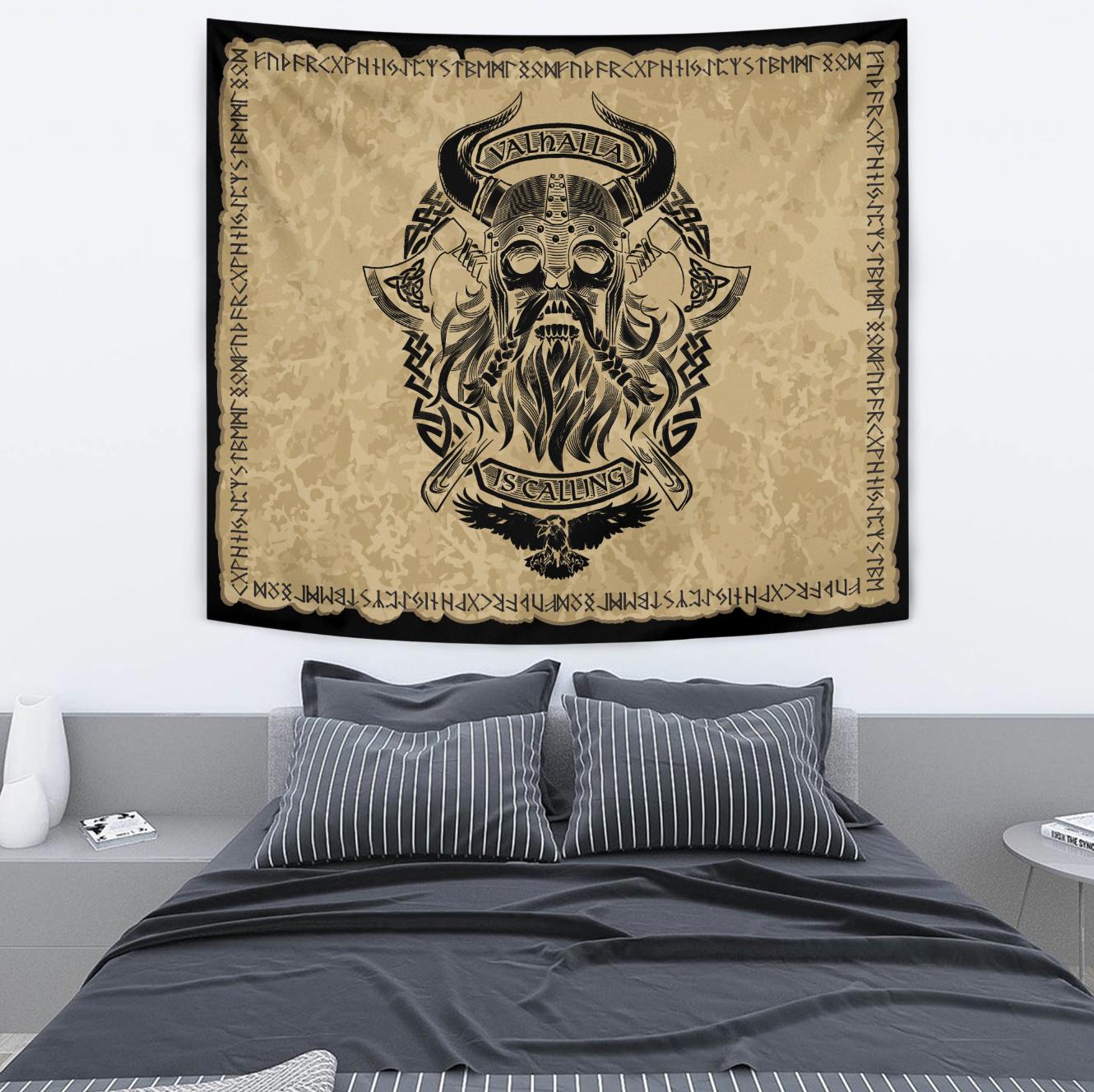 Viking Style Tapestry Valhalla Is Calling for Wall Décor