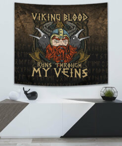 Viking Style Tapestry Valhallis Calling Tapestry for Wall Décor