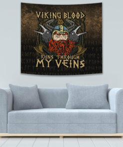 Viking Style Tapestry Valhallis Calling Tapestry for Wall Décor