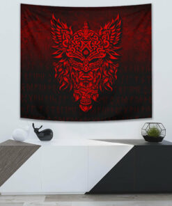 Viking Style Tapestry Viking No Pain No Gain Training for Wall Décor