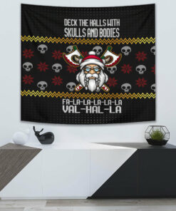 Viking Style Tapestry Viking Santa In Valhalla Style Christmas Tapestry for Wall Décor