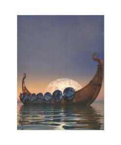 Viking Style Tapestry Viking Style Warship for Wall Décor