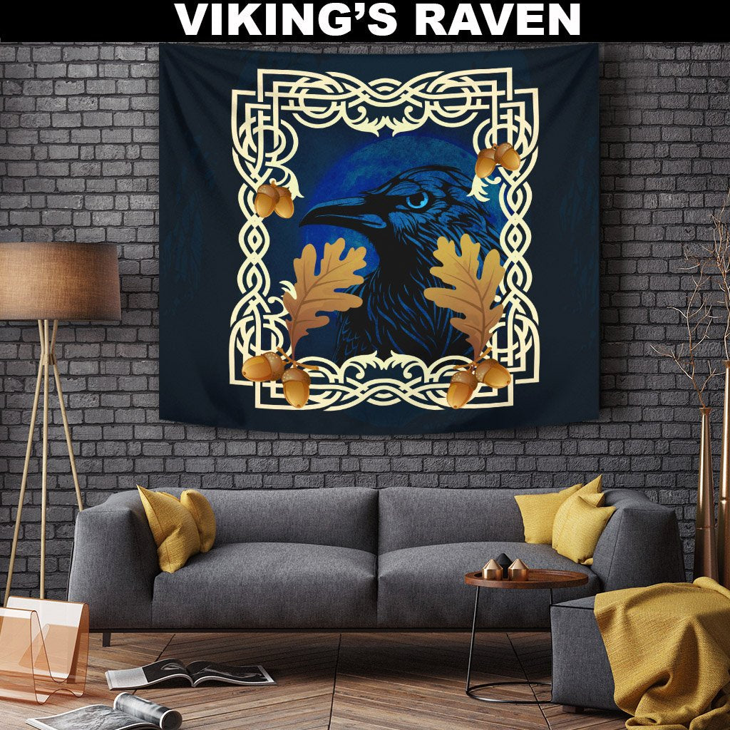 Viking Style Tapestry Viking Style's Raven for Wall Décor