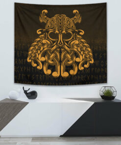 Viking Style Tapestry Viking Warrior Nordic Heritage for Wall Décor