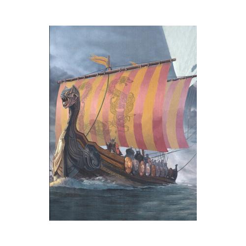 Viking Style Tapestry Warship Of Viking Style for Wall Décor