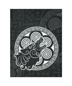 Viking Style Tapestry Wolf Of Viking Style for Wall Décor