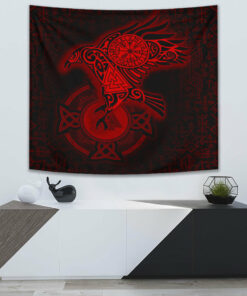 Viking Style Tapestry Wolf Pattern for Wall Décor