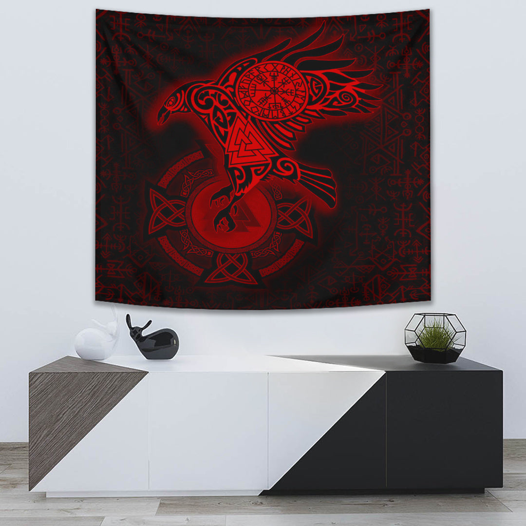 Viking Style Tapestry Wolf Pattern for Wall Décor