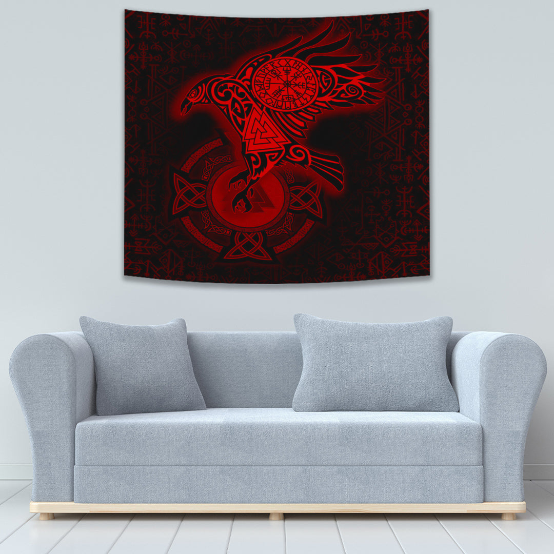Viking Style Tapestry Wolf Pattern for Wall Décor