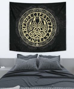 Viking Style Tapestry Wolf for Wall Décor