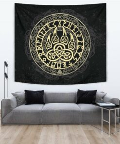 Viking Style Tapestry Wolf for Wall Décor