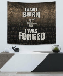 Viking Style Tyr Tattoo Blood Tapestry for Wall Décor