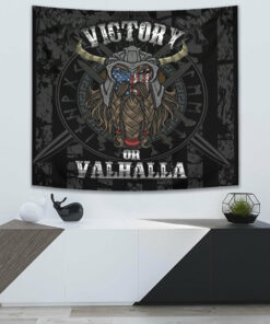 Viking Style Victory or Valhalla Tapestry for Wall Décor