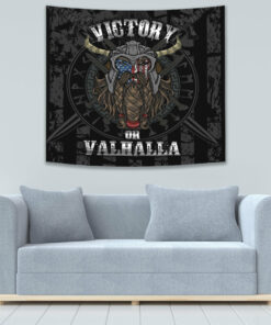 Viking Style Victory or Valhalla Tapestry for Wall Décor