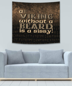 Viking Style Wunjo Rune Raven Tattoo for Wall Décor