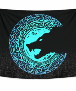 Viking Tapestry Fenrir Norse Wolf for Wall Décor