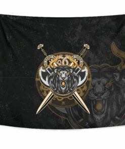 Viking Tapestry Lion for Wall Décor