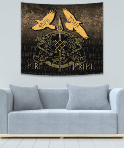 Viking Tapestry Odin God Tattoo for Wall Décor