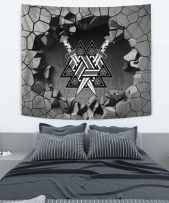 Viking Tattoo Style Tapestry for Wall Décor