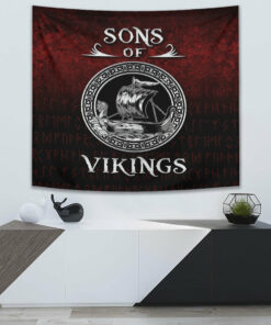 Viking The Nordic God Of Impatience Hammersbald Tapestry for Wall Décor