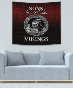 Viking The Nordic God Of Impatience Hammersbald Tapestry for Wall Décor