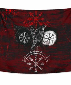 Viking Valkyrie Gold Tapestry for Wall Décor