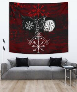 Viking Valkyrie Gold Tapestry for Wall Décor