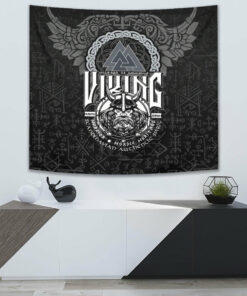 Viking Warrior Valknut Tapestry for Wall Décor