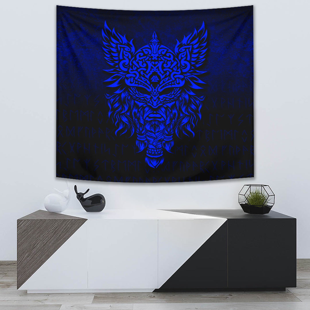 VikingStyle Tapestry Celtic Raven Red Viking Homeset Tapestry for Wall Décor