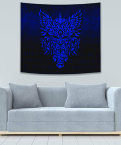 VikingStyle Tapestry Celtic Raven Red Viking Homeset Tapestry for Wall Décor