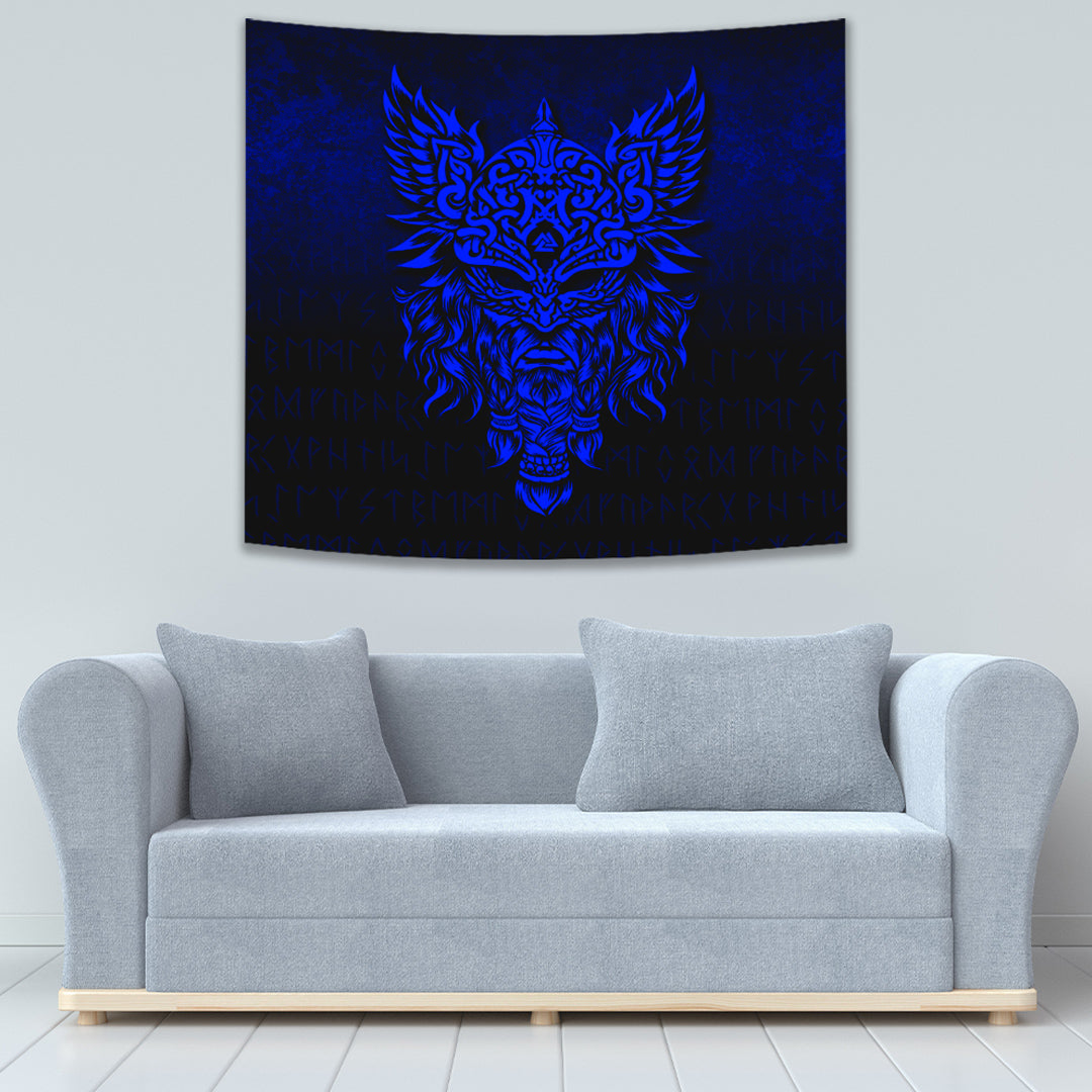 VikingStyle Tapestry Celtic Raven Red Viking Homeset Tapestry for Wall Décor