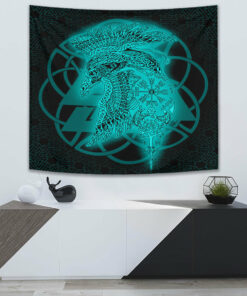 VikingStyle Tapestry Celtic Raven Special Yellow Viking Homeset Tapestry for Wall Décor