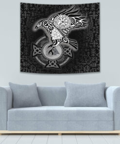 VikingStyle Tapestry Celtic Raven Viking Homeset Tapestry for Wall Décor