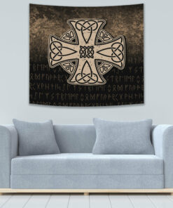 VikingStyle Tapestry Celtic Symbol Norse Mythology Valhalla Tapestry for Wall Décor
