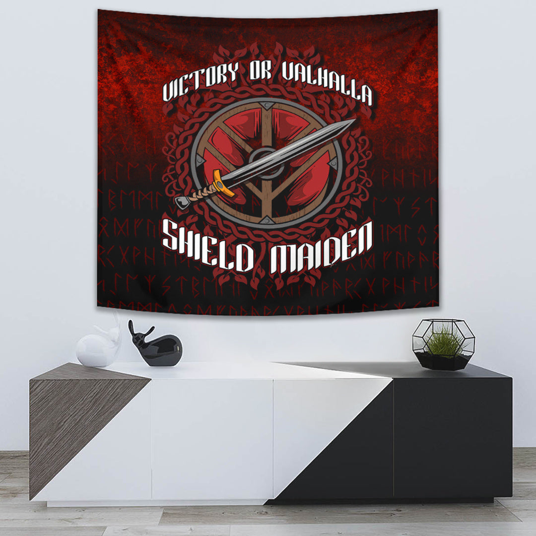 VikingStyle Tapestry Denmark Odin Viking Set Tapestry for Wall Décor